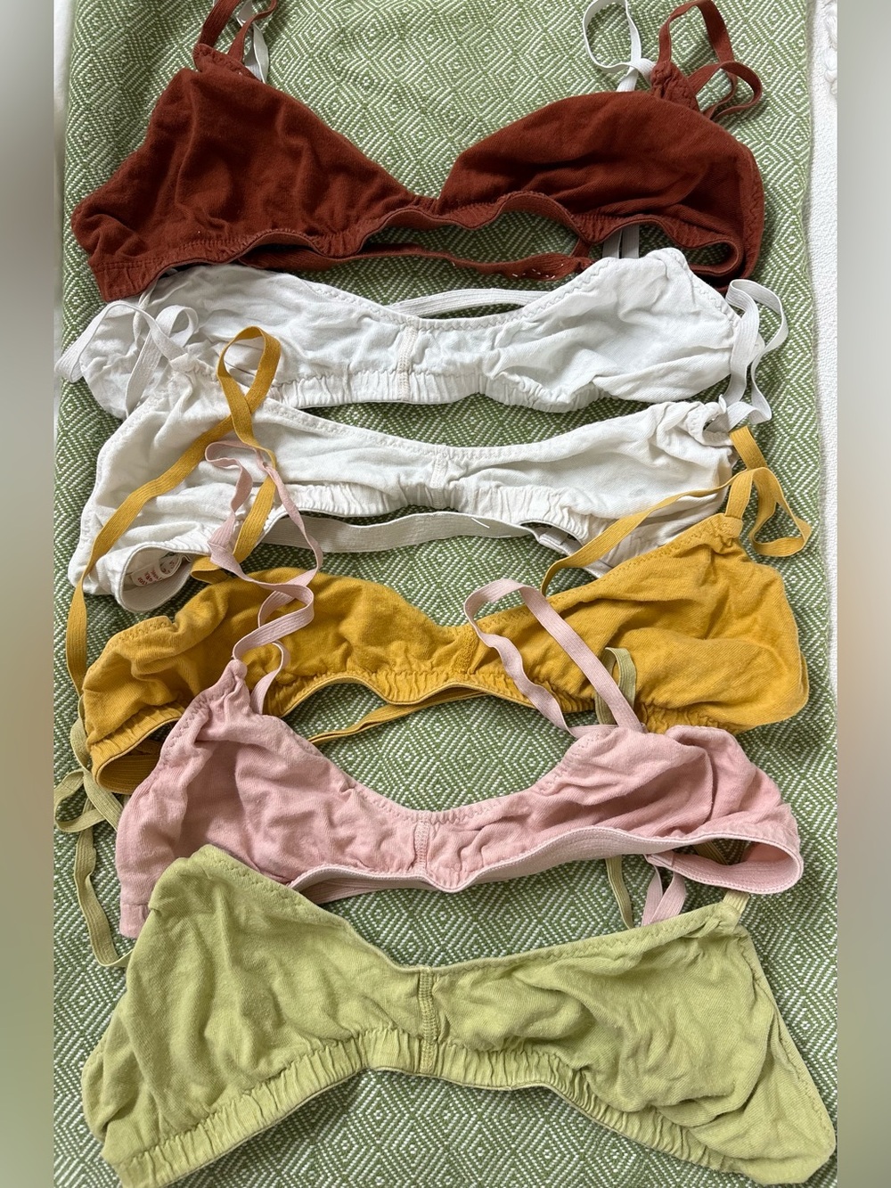Pansy Co well-loved bralettes, size medium